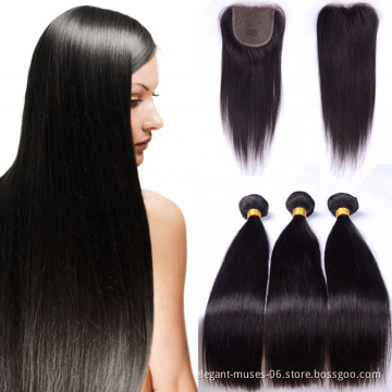 Hot Sale Brazilian Hair Extensions Seamless Weft invisible 100% Human Hair Double Drawn Virgin Flat Weft Hair